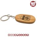 3 Star Argentina Messi World cup winner wooden oval key ring. 