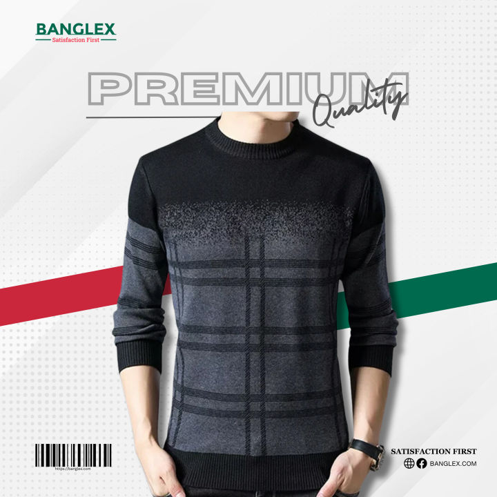 Banglex Mens Stylish Full Sleeve Sweater For Man