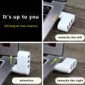USB 2.0 Extension Hub Mini Portable 3-port Splitter USB Devices Accessories High-speed Data Transmission Digital Cable(White).