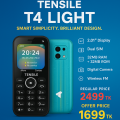 unique switch rounding  apps Tensile T4 Light Feature Phone. 