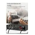 1Set Audio Interface Sound Card for Recording Professional 4 Channel +Loopback Monitor for Audio Equipment. 