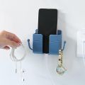Wall Mount Phone Holder Storage Organizer Box Phone Charging Holder Remote Holder Bedside Multipurpose Storage Box. 