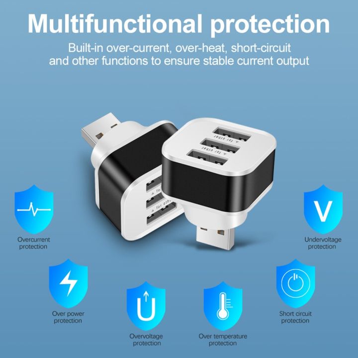USB2.0%20HUB%20Quick%20Charge%203%20Ports%20USB%20Splitter%20Mobile%20Phone%20Tablet%20Keyboard%20Mice%20Chargers%20Wall%20Adapter%20with%20LED%20Indicator%20USB%20Hub%20-%20Image%202