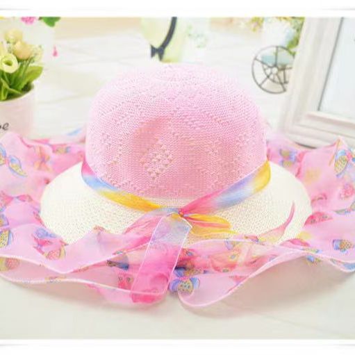 Children's hats girls sun hats baby beach hats kids sun hats