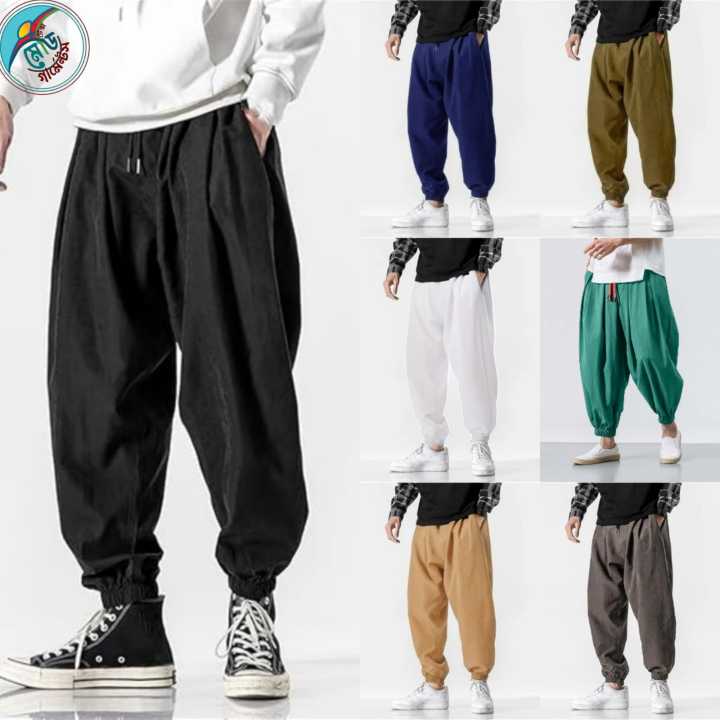 Soft & Breathable Men's Harem Trousers - Ideal for Hot Summer Days