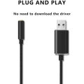 USB to 3.5mm Jack Audio Adapter with 3.5mm Headphone and Microphone Jack for Windows, for , for , for PC/Laptops. 