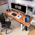 Electric Lifting Table Double Motor Solid Wood Computer Desk Home Intelligent Double Four Column Desk Leg Table Stand. 