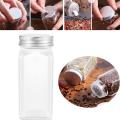 BESTONZON 12PCS Spice Jars Square Glass Containers Seasoning Bottle Kitchen and Outdoor Camping Condiment Containers. 
