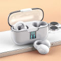G91 Transparent Case Charging Clipping-Ear Design Bluetooth Wireless Earbuds. 