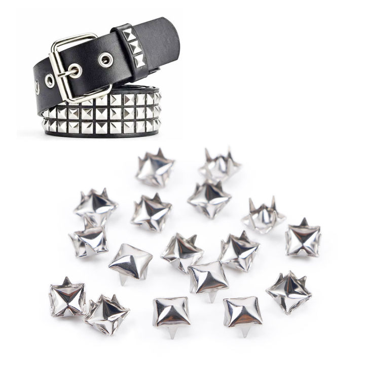 4%20Claws%20Fashion%20for%20Hat,Bag,Clothes%20Pyramid%20Shape%20Metal%20Spikes%20Spots%20Nailhead%20Releasable%20Sewing%20Decor%20Garment%20Supplies%20Square%20Rivets%20DIY%20Studs%20-%20Image%207