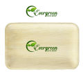 Areca Leaf 10x6 Inch Disposable Bamboo Plates 6 Pcs Like Party Pack Compostable and Biodegradable - Better than Plastic and Paper.