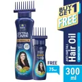 Parachute Hair Oil Anti Hairfall Oil Extra Care 300ml (Root Applier) (FREE 75ml Hair Oil Pack). 