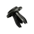 Fastener Push Pin Clips Push Pin Clip Black Accessories 6mm Hole Dia Plastic New. 