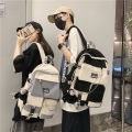Schoolbag Women's Korean-Style Junior High School College Students Backpack Men's Street Fashion Large Capacity Fashion Backpack Trendy Cool Computer Bag. 