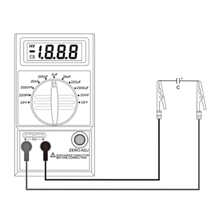 CM7115A Capacitance Meter Multimeter LCD Display Measurement Tool