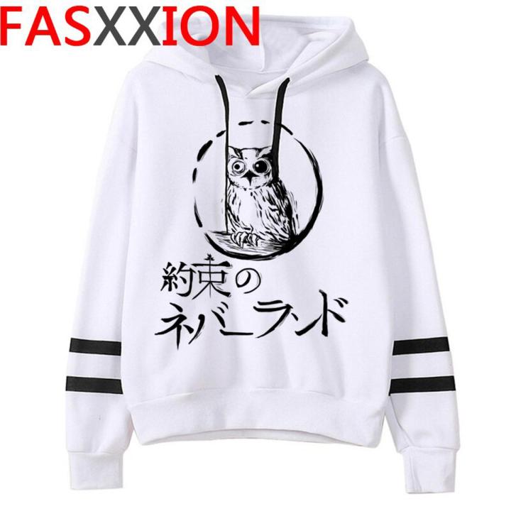 The Promised Neverland Hoodies Men Harajuku Japanese Anime Hoodie