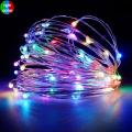 100/200 LED Solar Copper Wire String Lamp Led Strip Fairy Garland Outdoor Garden Decorative Light Wedding Christmas Decoration--100led-white--. 