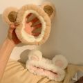 In 2023 The New Sweet and Cute Bear Plush Face Wash Hair Band Female Cartoon Facial Mask Special Headband Four Seasons Gifts.