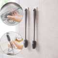 Silicone Cup Brush Cup Scrubber Glass Cleaner Kitchen Cleaning Tool Long Handle Drink Wineglass Bottle Glass Cup Cleaning Brush. 