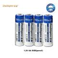 Doublepow AA Size 1.2V 1200mAh Ni-MH Rechargeable Battery with 1200 Cycle (Pack of 4) (No Battery Charger Included). 