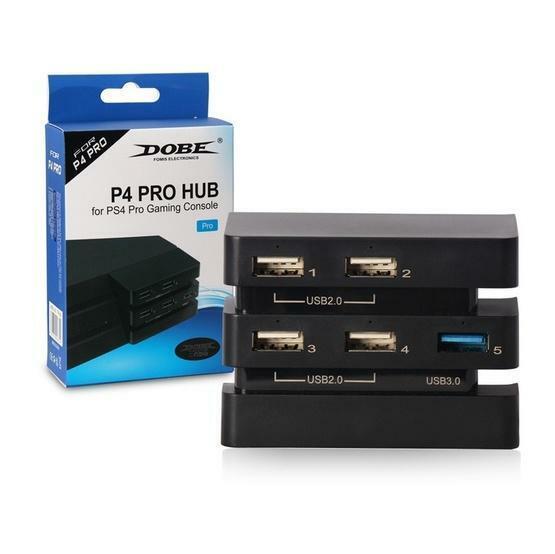 DOBE%20PS4%20Pro%20USB%20Hub%205%20Port%20(USB%202.0%20x4%20+%20USB%203.0%20x1%20)for%20PS4%20Pro%20Gaming%20Console%20-%20Image%202
