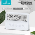 DoomHot Alarm Clock Digital Glow LCD Alarm Clock Desk Big Screen Temperature Humidity Calendar Display Clock Electric Smart Backlight Alarm Clock Table Clock Weekday Mode Snooze Alarm Clock for Home Bedroom Office. 