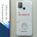 For Infinix Hot 10s - Premium Silicone Case Crystal Clear Soft TPU Ultra-Thin Transparent Flexible Protective Mobile Phone Back Cover.