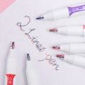 6Pcs/Set Creative Double Lines Colored Marker Pen Cute DIY Hand Ledger Dual Color Art Painting Graffiti Linear Drawing Pens Student Stationery School Office Supplies.