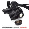 NEWACALOX 10X/15X/20X/25X Portable Head Wearing Magnifying Glass 2 LED/8 Lens for Jewelry Watchmaker Close Work Magnifiers. 