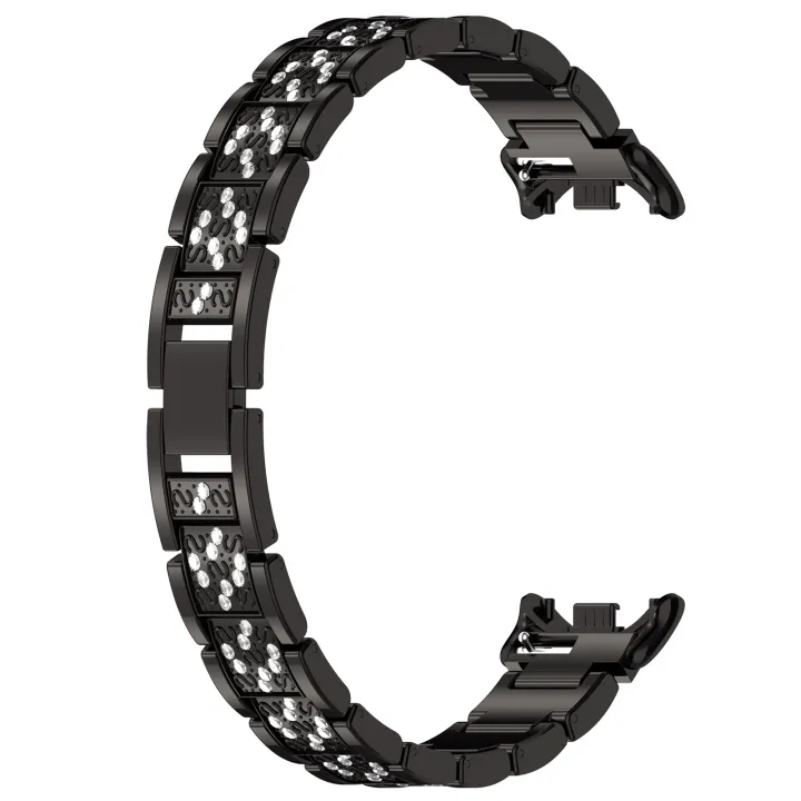 (COD%20Available)%20For%20Xiaomi%20Band%209%20/%209%20NFC%20Diamond%20Three%20Beads%20Stainless%20Steel%20Metal%20Watch%20Band%20-%20Image%204