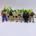 10cm many styles of soldier mode plastic action figure doll toy character Flexible figurines children kids collection toys.
