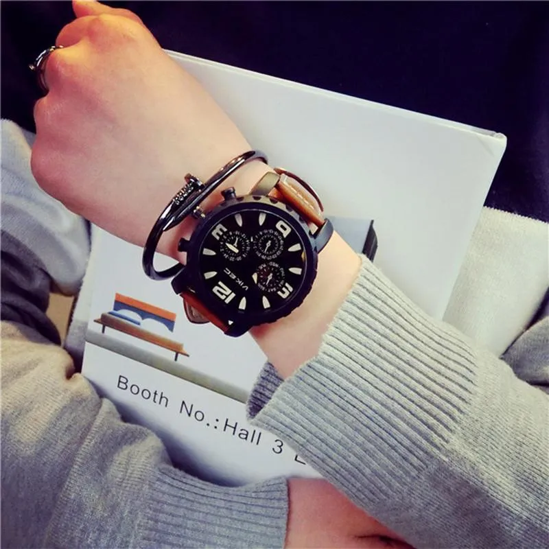 Aesth Diary Store NEW Big Dial Watch Quartz Round Watches Fashion Women Men Male And Students Minimalist Personality Daraz .bd