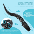 2.4G Wireless Remote Control Mechanical Snake Electric Charging Boat Simulation Snake Ship Water Boat Kid Gift.