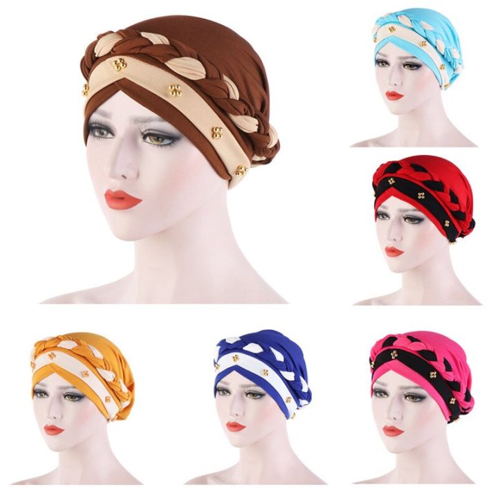 New%20Style%20Women%20Turban%20Hat%20Fashion%20Braid%20Knot%20Lady%20Head%20Scarf%20Hijab%20Muslim%20Inner%20Hijab%20for%20Women%20Hair%20Accessories%20Hair%20Loss%20-%20Image%203