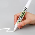 1 PC White Marker Pen Oily Waterproof Plastic Gel Pen for Writing Drawing White DIY Album Graffiti Pen Stationery for Notebook. 