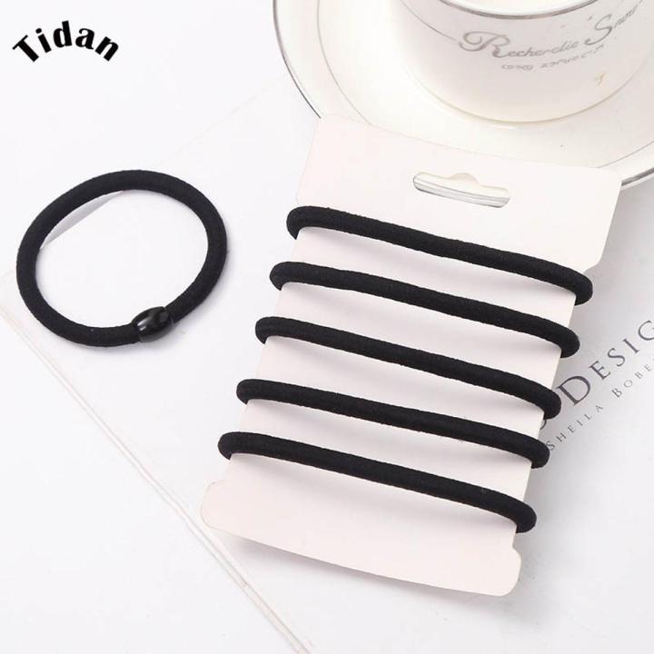 Korean%20Plain%20Black%20Hair%20Bands%20%20Black%20Hair%20Rubber%20Bands%20Small%20High%20Elastic%20Nylon%20Seamless%20Hairband%20-%20Image%202