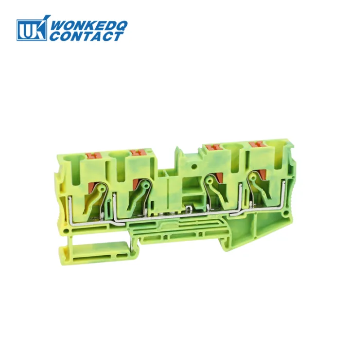 PT6-QU-PE%20Grounding%20Terminal%20Block%20on%20Din%20Rail%20Earth%20Groundcheerful%20Electrical%206mm%20Yellow/Green%20Wires%20Connector%20PT%206-Quattro-PE%20-%20Image%204