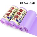 1Roll /20pcs Mini Disposable Plastic Small Garbage Bag Trash Bags Household Garbage Bags Cleaning Waste Bag Storage Garbage Bags. 