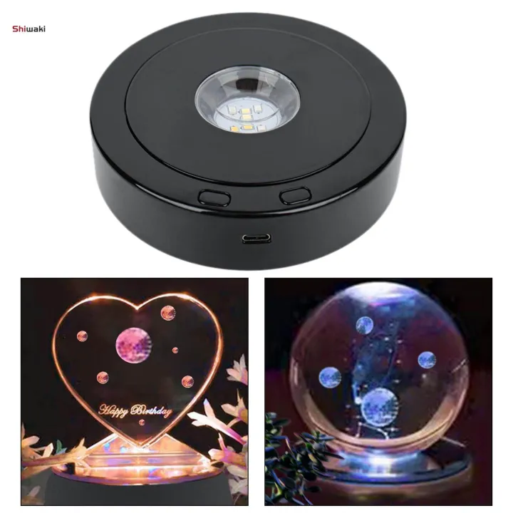 Rotating%20Display%20Stand%20with%20LED%20Lights%20with%20USB%20Cable%20Electric%20Turntable%20-%20Image%203