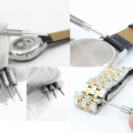 40PCS L 22mm Dia 1.5mm Stainless Steel Quick Release Spring Bars with 2PCS Double Tip Watch Band Remove Tool.