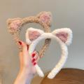 Korea Simple Hairbands Soft Cute Cat Ears Face Wash Makeup Mask Facial Hair Tie Headband for Women Girl Fashion Hair Accessories. 