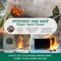 1 Set Dual Door Dryer Vent Cover Dryer Vent Cover Dryer Vent Duct Tube & Trim Ring Indoor Dryer Vent.
