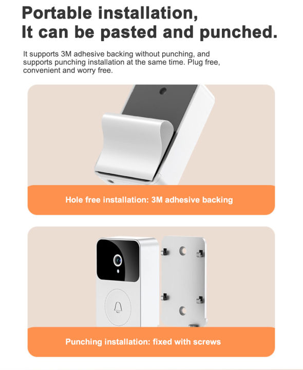 Video%20Doorbell%20Smart%20Doorbell%20Camera%20Visual%20Intercom%20Night%20Vision%20Wireless%20Door%20Bell%20Security%20Protection%20-%20Image%206