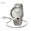Skagen - Skw1105 Freja Steel-Mesh Watch + Merete Bracelet Box Set. 