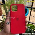 Iphne-12 pro max এর জন্য সেমি {6.7} অফিসিয়াল সিলিকন কেস. 