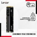 Lexar NM620 1TB M.2 2280 NVMe SSD with NVMe 1.4 Standard - PCle Gen 3x4 Interface - Impressive Transfer Speed.