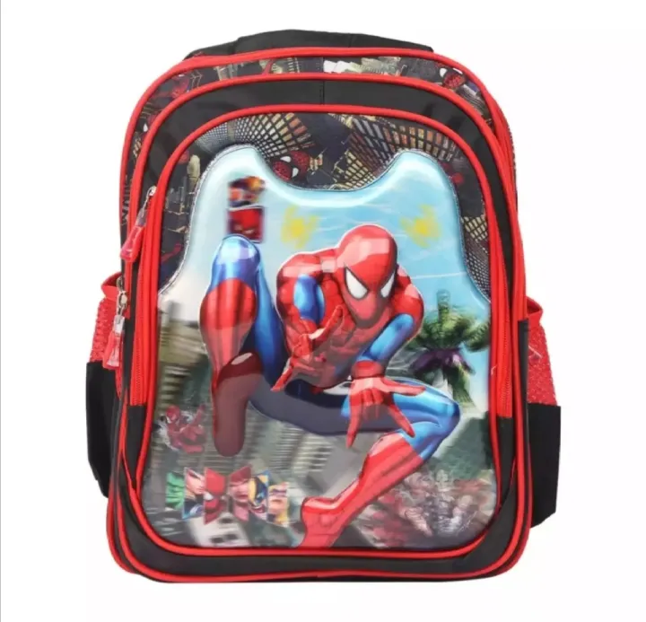 Spider%20Man%20School%20Bag%20For%20Kids%20Blue%20and%20Red%20Colur%20Bag%20-%20Image%204