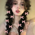 8PCS Sweet Bowknot Hair Clips Ribbon Bow Hairpins Bang Clip Girls Mini Grabs Clips Women Headwear Hair Accessories.