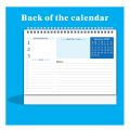 2 PCS Standing Flip Calendar 12 Months Desktop Calendar Stand Up Calendar, with Blank Blocks A.