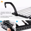 Folding Towel Drying Rack Stainless Steel Clothes Hanging Racks with Clips for Balcony Windowsill. 